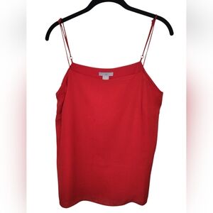 ​H&M Vibrant Red Straight Neck Cami Tank Top - Size M